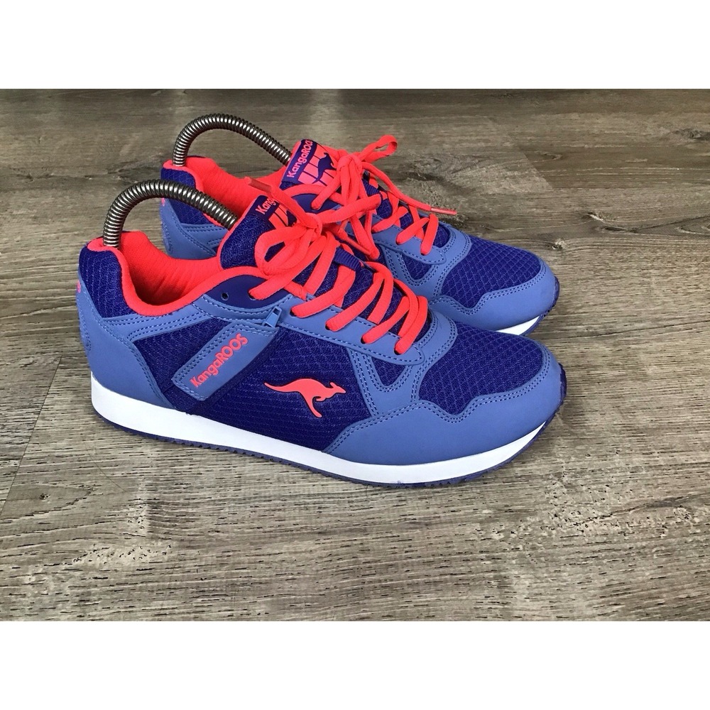 KangaROOS Pocketpass Jogger Shoes Blue/Purple & Hot Pink Womens Size 8 Running